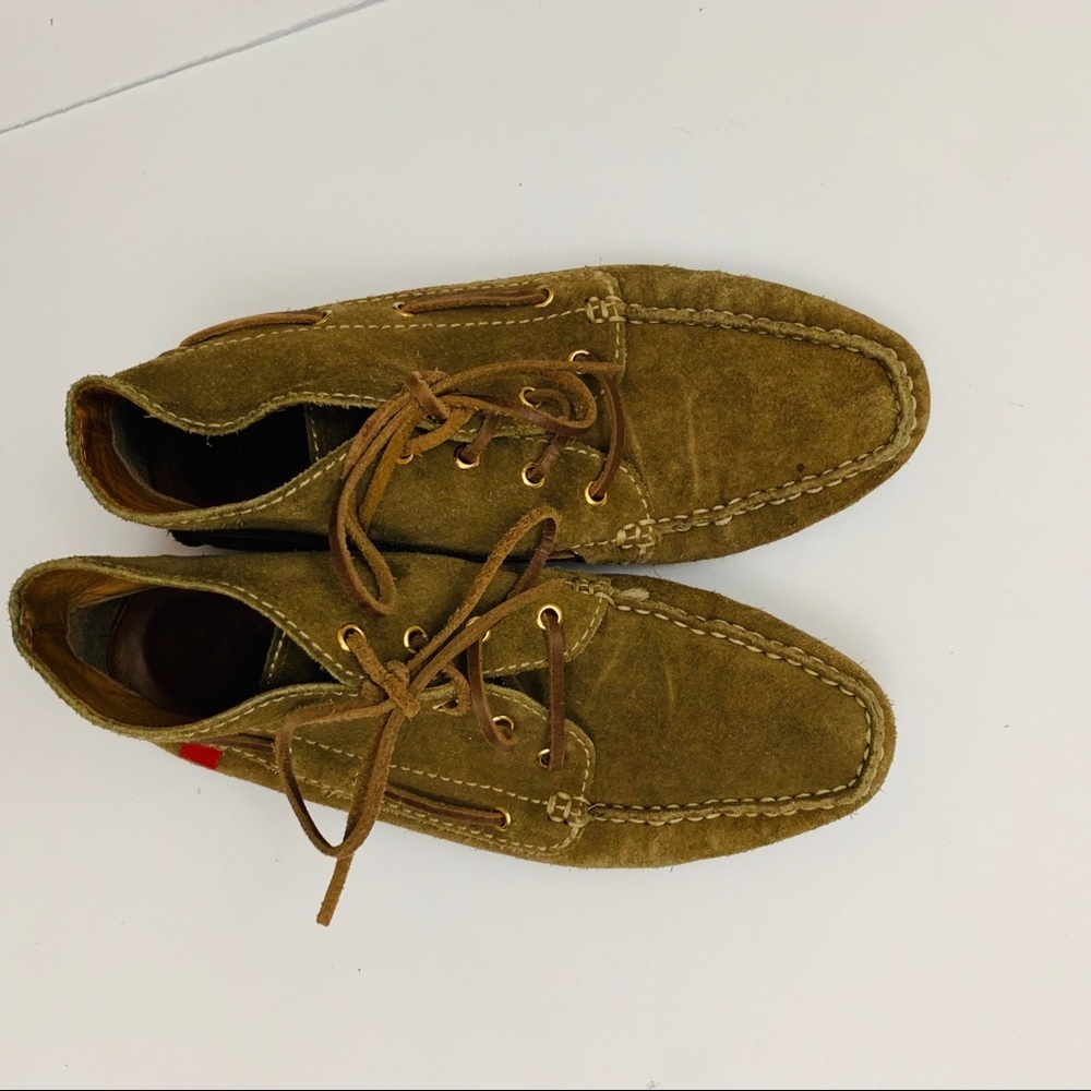 Marc Joseph Suede Style Olive Green Moccasins in - Picture 6 of 6